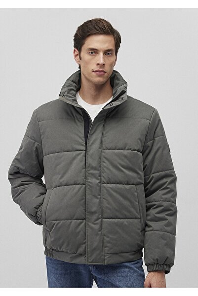 Mavi Stand-Up Collar Jacket Moss Green