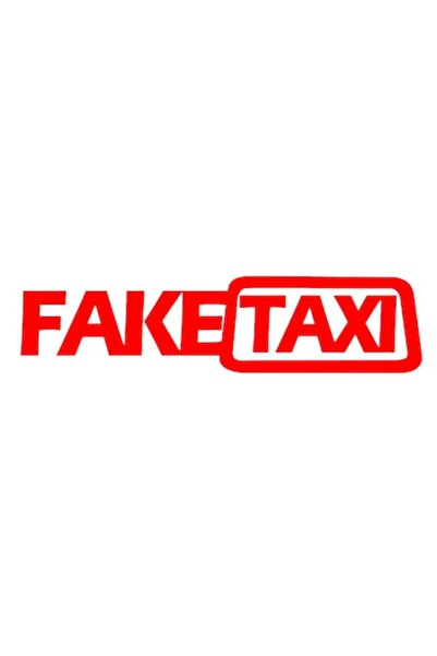 Oracal Fake taxi sticker, 20cm, red