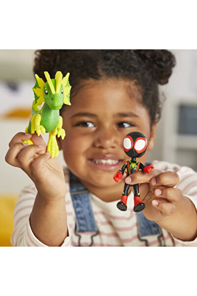 Marvel Spider-Man SPIDEY SI PRIETENII MARVEL DINO WEBS MILES SPIN MORALES SI MARVEL'S ELECTROSAURUS