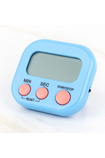 Generic Ocean Blue Multi-Purpose Timer - 99Min Magnetic Countdown for Gym, Tea Brewing & Prayer Time Tracki