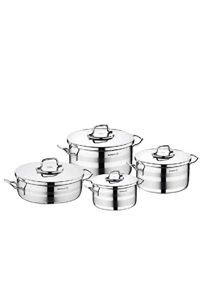 KORKMAZ Astra stainless steel cookware set - 8 pieces