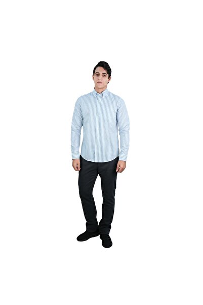Giordano Men's Wrinkle-Free Long Sleeve Cotton Oxford Shirt