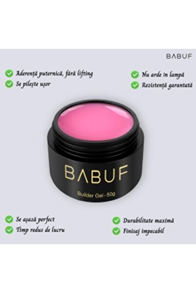 BABUF Self-Leveling Phosphorescent Builder Gel | Glowberry | FBG 4 | 50 g