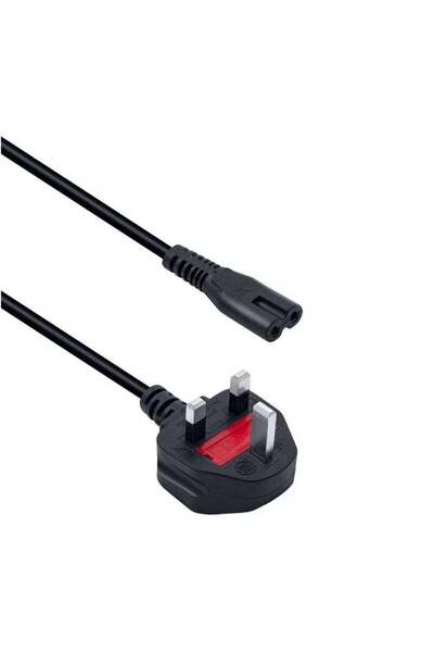 Generic 3M UK Power Cable (IEC320C7 to BS 1363) C7 Figure 8 Power Lead, PS4 Power Cable, Kettle Lead/Power