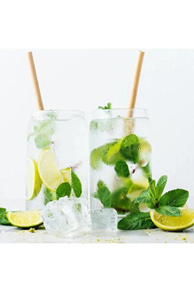 Mu Art Ahşap 10 قطع من شفاطات البامبو 20 سم - قطر 8 مم