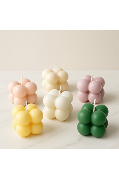 STYLUX Set of 20 Handmade Soy Wax Bubble Candles, Fine Fragrances, Inspired by French Perfumery