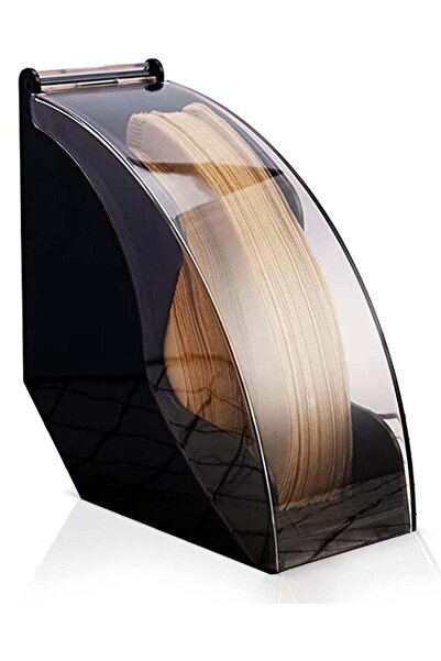 Generic MIXDE Coffee Filter Holder, Acrylic Coffee Filter Box with Dustproof Cover, Coffee Filter Paper Hol