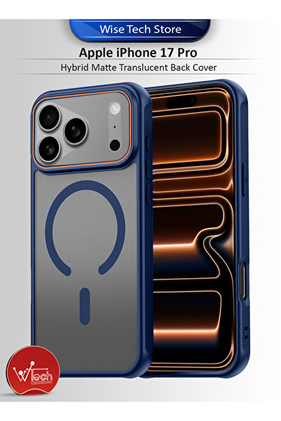 Wtech Apple iPhone 17 Pro 5G 2025 Hybrid Matte Translucent Shockproof Hard PC Strong Magnetic Case Cover