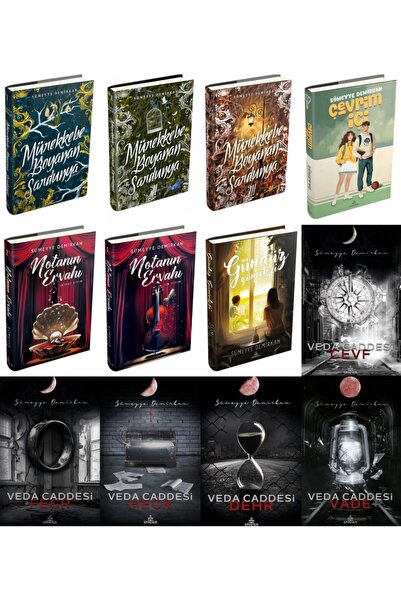 Ephesus Yayınları Veda Caddesi (Ciltsiz) - Notanın Ervahı - Mürekkebe Boyanan Sardunya Sümeyye Demirkan 12 Kitap Takım