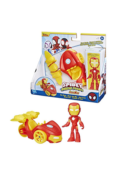Marvel Spider-Man Spidey and His Amazing Friends Iron Man Vehicle, Figure and Accessory Set