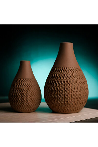 Homentum Verda | Modern decorative vase with fine texture and matte finish japandi