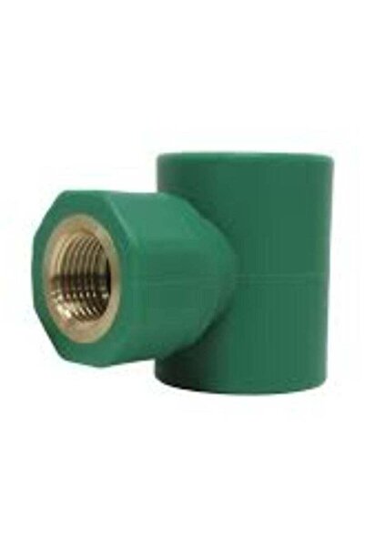 Generic KNP Female Tee PPR (Polypropylene Random Copolymer) Pipe Fitting is designed to create a T-junction