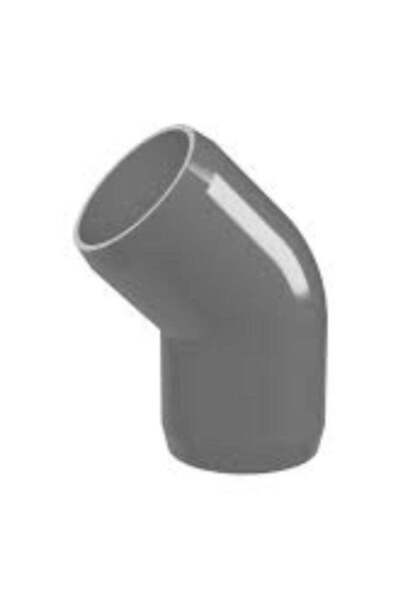 Generic KNP 45-Degree PVC Pipe Fitting with a 1 1/2-inch diameter is used to change the direction of PVC pi