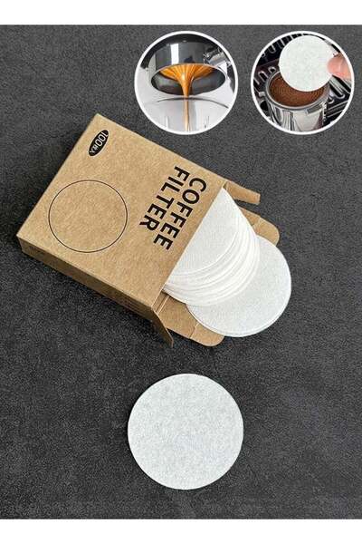Generic Coffee Espresso Machine 100pcs Paper Filter 51mm Filter Puck Screen Secondary Water Separation Filt