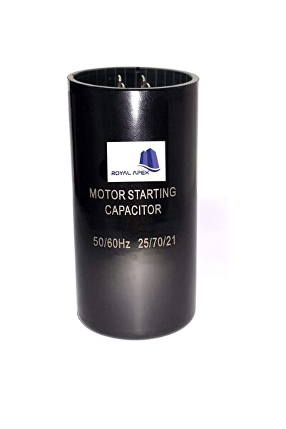 Generic High Quality 2 Pin Cylinder Shaped Motor Starting Capacitor Black (124-149 MFD (124-149ÂµF))
