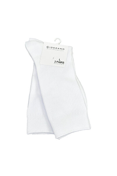 Giordano 2-Pack Cotton-Blend Longer Rib Socks | Essentials Collection