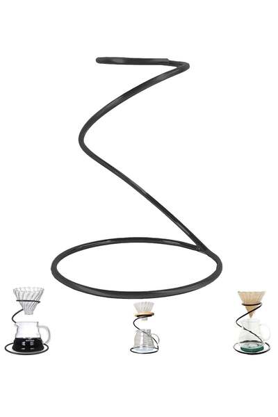 Generic MileMelo Iron Coffee Filter Dripper Holder, Coffee Kettle Dripper Stand for Coffee Maker, B