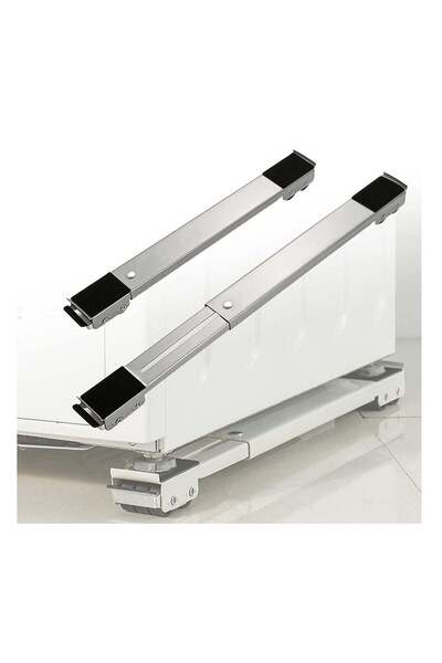 Generic ELTRAZONE 2 Pieces Adjustable Washing Machine Pedestals Frame ï¼Œ Drum Washing Machine Refrigerator