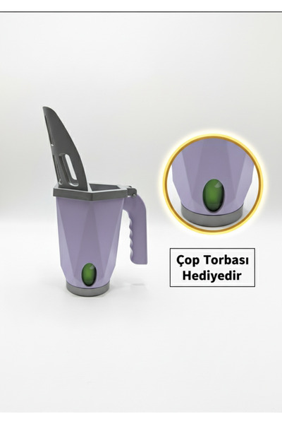 Silvanature مجرفة فضلات القطط مع وعاء + لفة أكياس القمامة كهدية |   سهل التنظ...