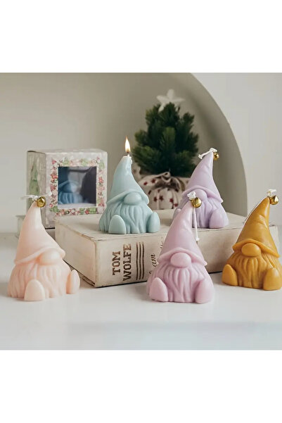 Bir Adet Noel Gnome Mum