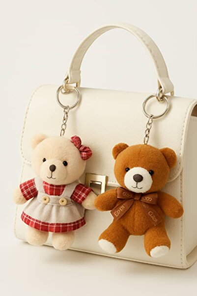 Şirin 2li Eşleşen Peluş Ayıcık Anahtarlık Seti