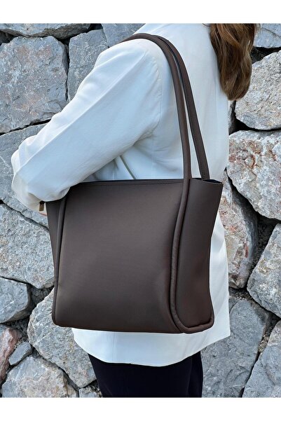 zetus Paula Model Brown Women's Hand and Shoulder Bag