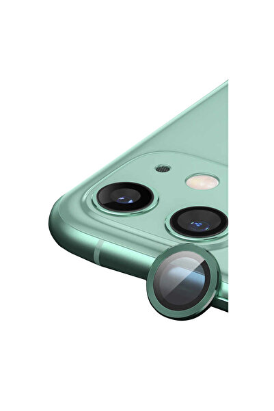 AL - KAR TİCARET iPhone 12 Raze Metal Camera Lens - Green