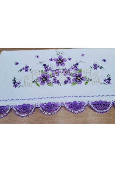 Firdevs moda çeyiz Çeyizlik İğne Oyalı Kadife Havlu