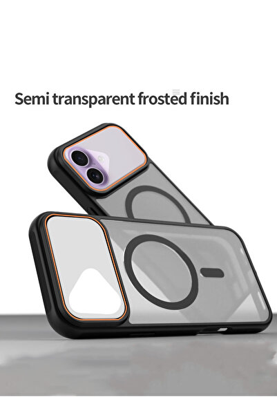 Wtech Apple iPhone 17 5G 2025 Hybrid Matte Translucent Hard PC Strong Magnetic Adsorption Case Cover