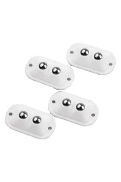 Generic INSENSE 4-piece white mobile base washing machine wardrobe mobile base, 360 degree movement