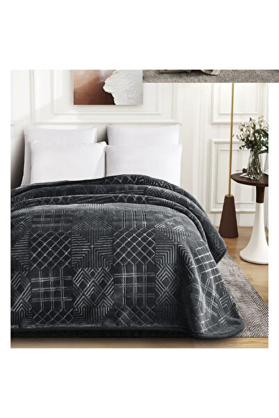 NİCE Brown Blanket 3kg - Double 200x240 cm