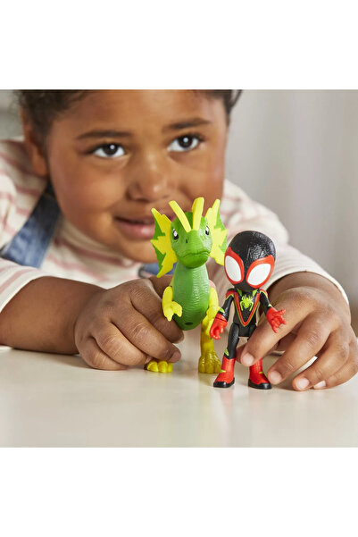 Marvel Spider-Man SPIDEY SI PRIETENII MARVEL DINO WEBS MILES SPIN MORALES SI MARVEL'S ELECTROSAURUS