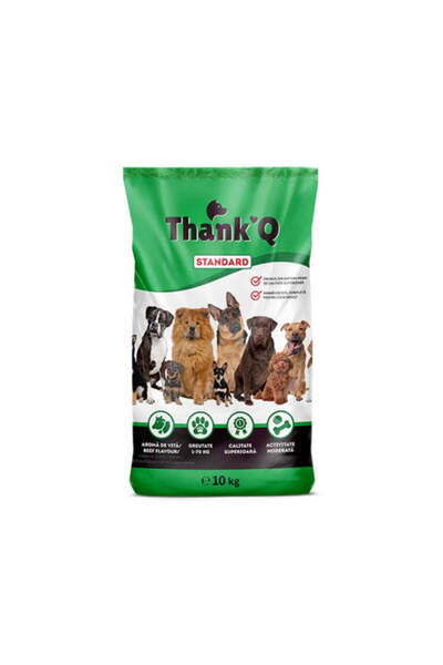 ThankQ Hrană uscată pentru câini Thank'Q cu carne de vită, 10 kg