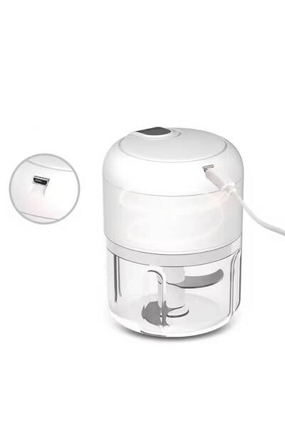 iTin Mini Electric Chopper Wireless, 250ml, 3 stainless steel blades, USB charging, compact, portable