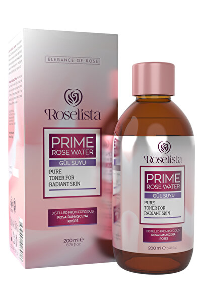 Roselista Gül Suyu 200 ml Rosa Damascena Distile Doğal Yüz Toniği