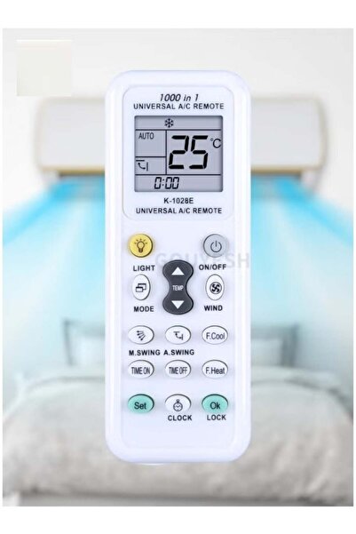 Generic TIGER New Universal 1000 in 1 K-1028E Wireless Air Conditioner Remote Control â€“ Digital LCD, Univ