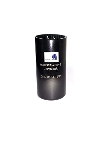 Generic High Quality 2 Pin Cylinder Shaped Motor Starting Capacitor Black (72-86 MFD (72-86µF))