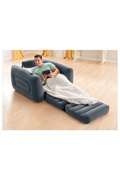 ELTRAZONE Foldable Inflatable Lazy Sofa Bed for One Person – Portable Waterproof Recliner