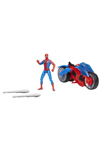 Marvel Spider-Man SPIDER-MAN FIGURE AND VEHICLE SET - WEB BLAST CYCLE