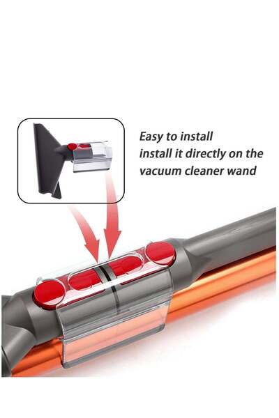 Generic Transparent Accessory Holder Clip for Dyson V11, V10, V8, V7 Stick Vacuum Cleaners - Convenient Sto