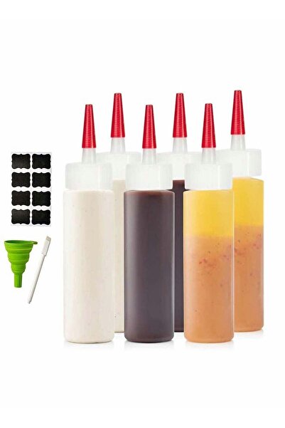 Generic KASTWAVE 6pcs Premium Plastic Condiment Squeeze Spray Bottle, Suitable for Sauces, Paints, Oils, Co