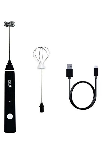 Generic خلاط حليب كهربائي، خلاط قهوة، خلاط مشروبات قابل لإعادة الشحن، خلاط يد...