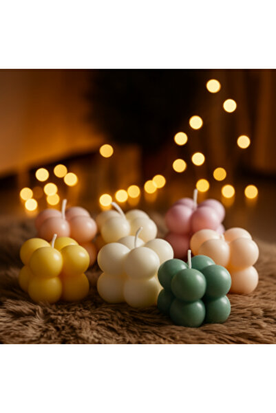 STYLUX Set of 20 Handmade Soy Wax Bubble Candles, Fine Fragrances, Inspired by French Perfumery