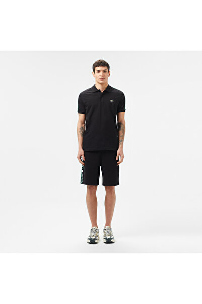 Lacoste Erkek Regular Fit Baskılı Siyah Şort