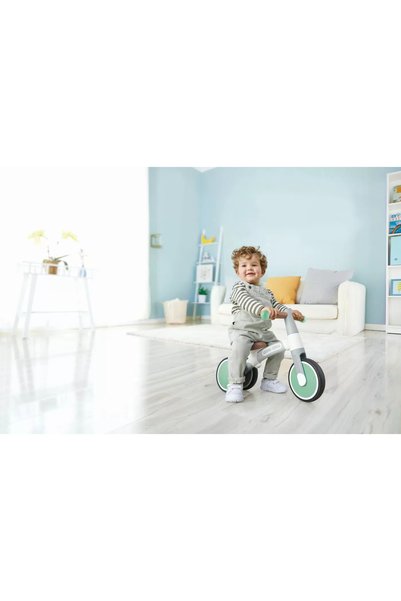 Hape BICICLETA DE ECHILIBRU VERDE CU 3 ROTI