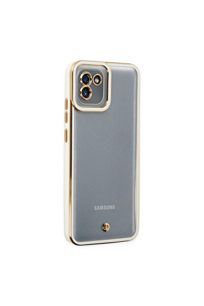 Twin Store حافظة سيليكون لعدسة ليفا لجهاز جالاكسي A03 - أبيض