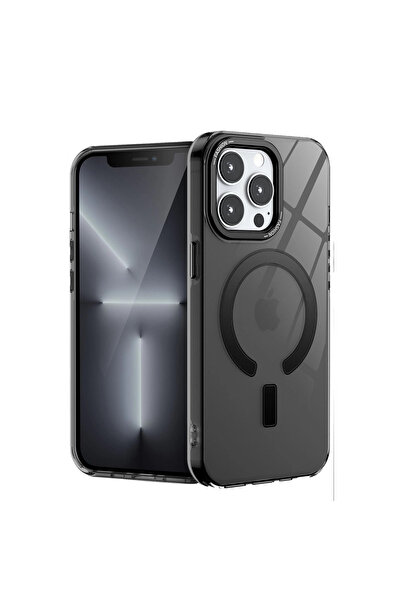 Twin Store غطاء تروي ماجسيف لهاتف آيفون 14 - أسود