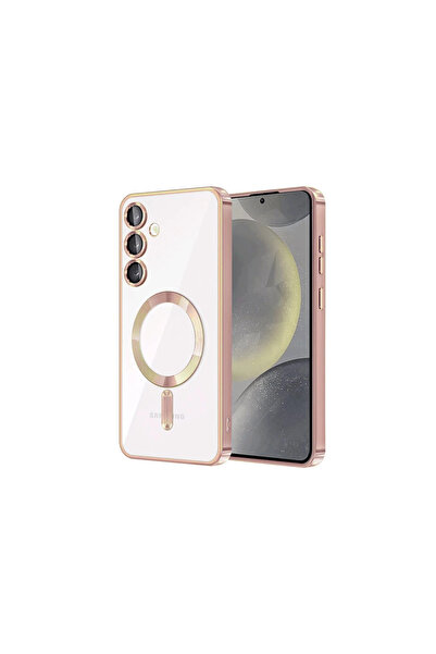 Twin Store غطاء حماية مغناطيسي لجهاز Galaxy S23 من كروس - وردي