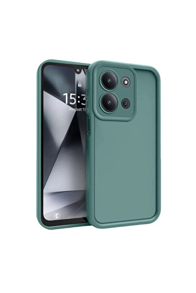 eco port غطاء حماية سيليكون لهاتف شاومي ريدمي 15C 4G - أخضر داكن