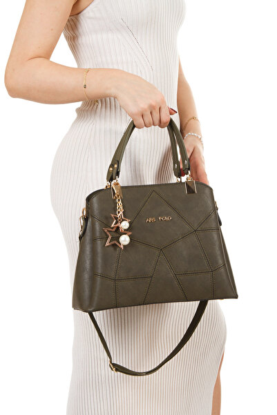 Adelina Bags Women's Butterfly Hand and Shoulder Bag Handbag with Charm Detail